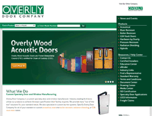 Tablet Screenshot of door.overly.com